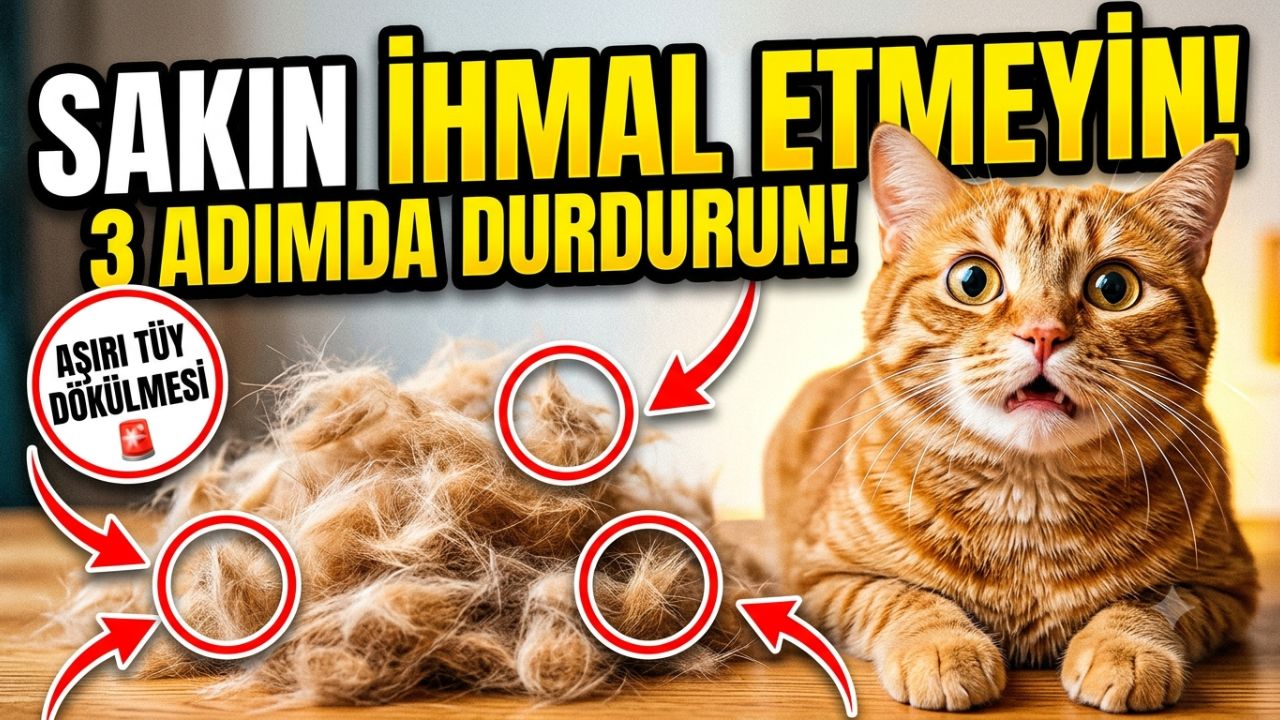 Kedilerde Tüy Dökülmesi
