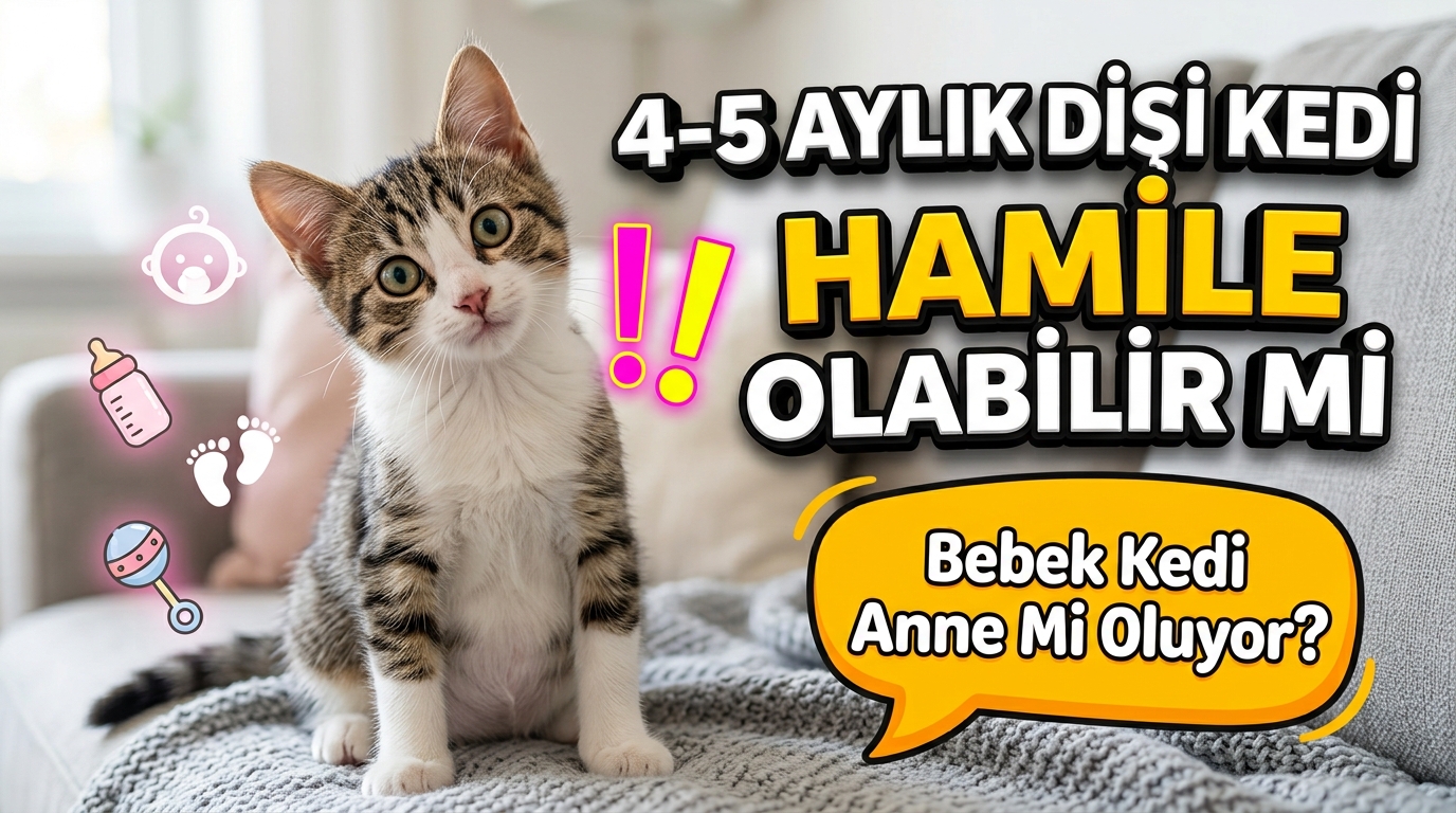 4-5 Aylık Dişi Kedi Hamile Olabilir Mi?